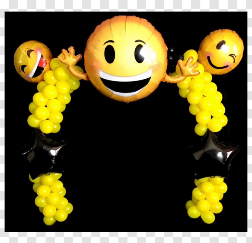 Balloon Modelling Emoji Party IPhone - Smiley - A Bundle Of Balloons Transparent PNG