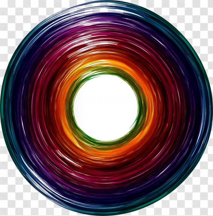 Circle CorelDRAW Art - Color - Ring Effect Element Transparent PNG