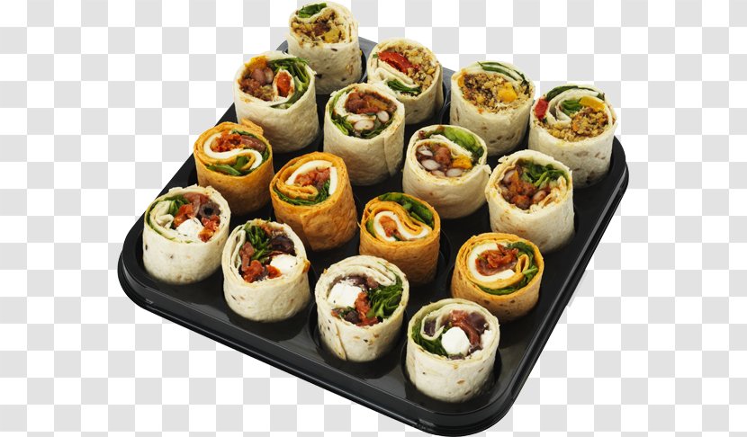 California Roll Gimbap Canapé Sushi Hors D'oeuvre - Vegetarian Wraps Transparent PNG