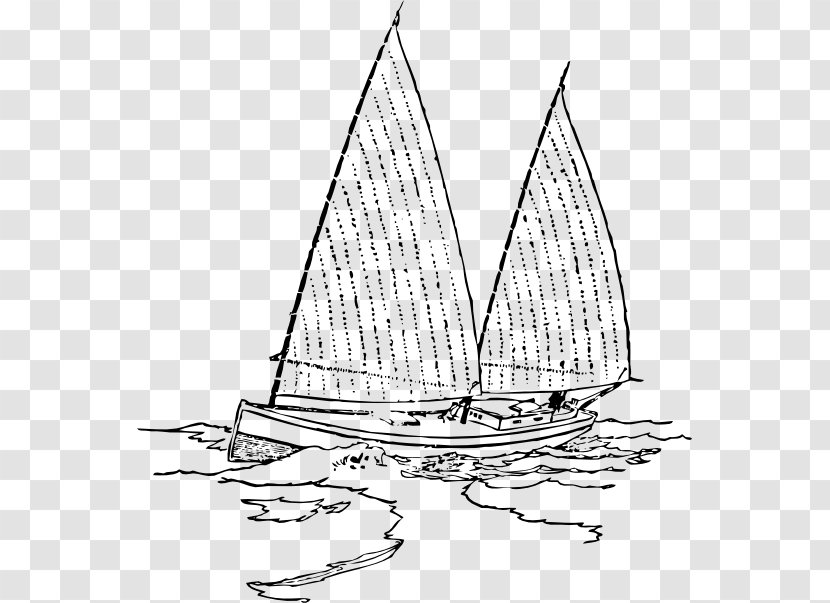 Sailboat Sailing Ship Clip Art - Naval Architecture Transparent PNG