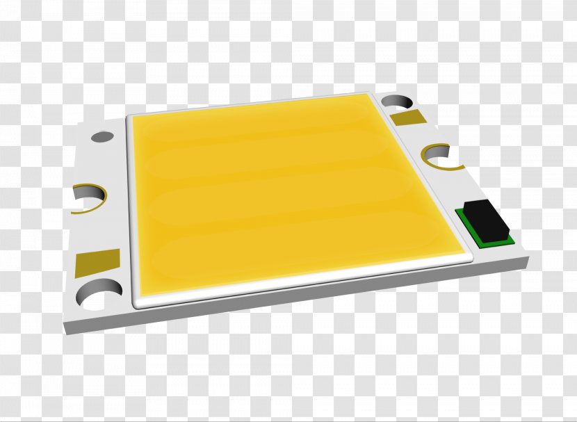 Light-emitting Diode LED Lamp Chip-On-Board Surface-mount Technology - Yellow - Chip Transparent PNG