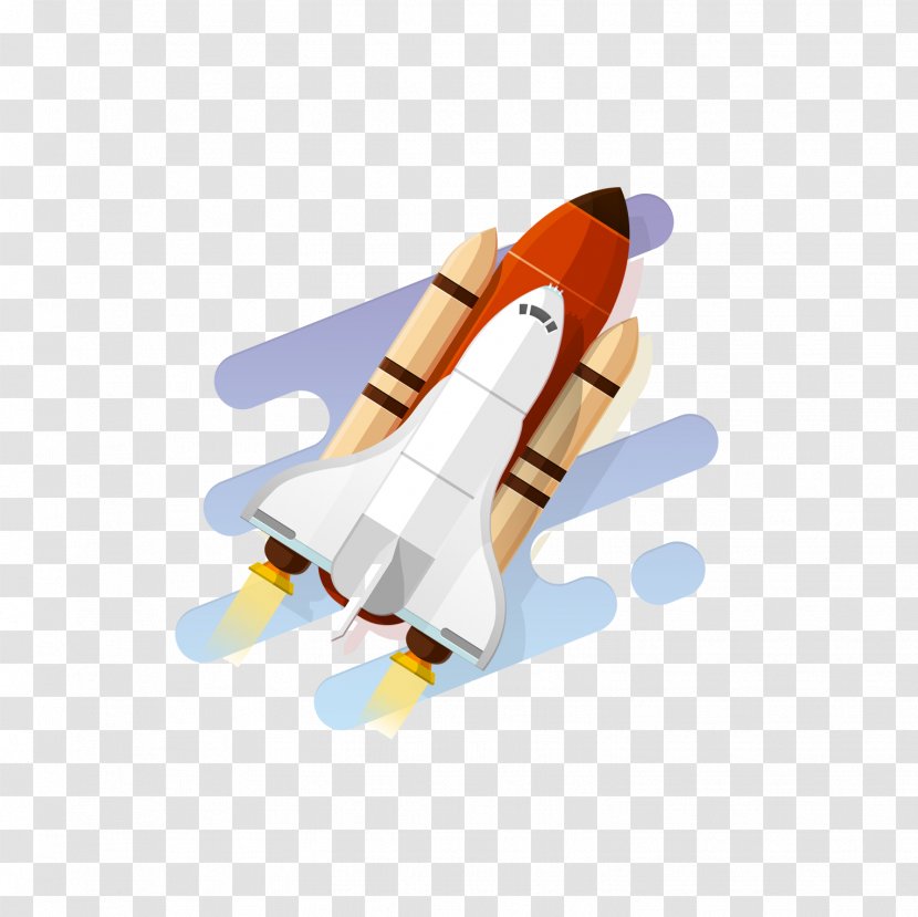 Solid-propellant Rocket Aerospace - Vecteur - Flat Rockets Fired Transparent PNG