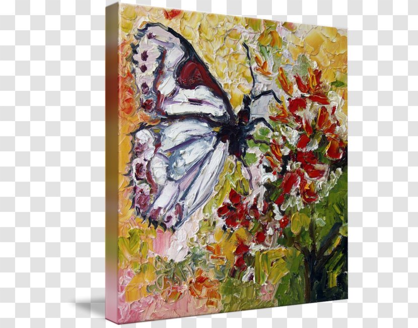 Oil Painting Impressionism Art - Watercolor Butterfly Transparent PNG
