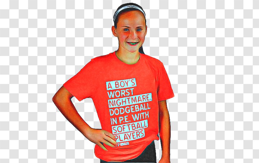 Red Background - Active Shirt - Smile Transparent PNG