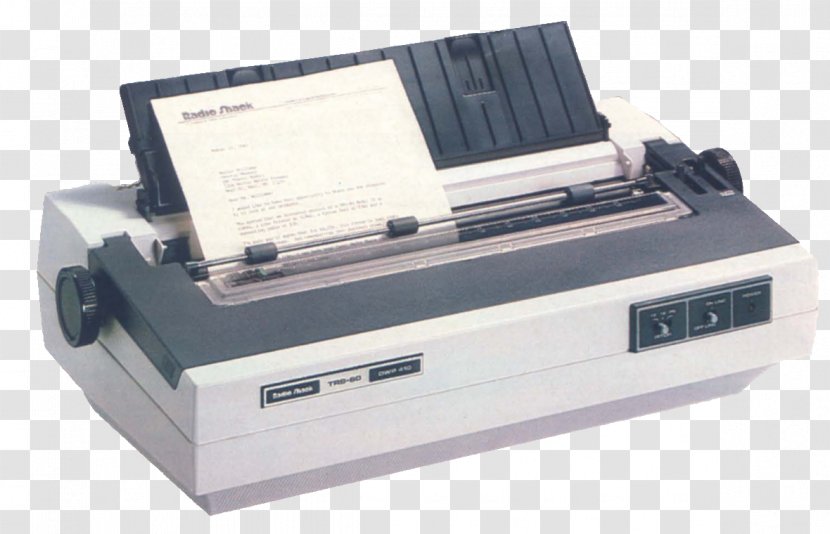 Line Printer Paper Dot Matrix Printing TRS-80 Transparent PNG
