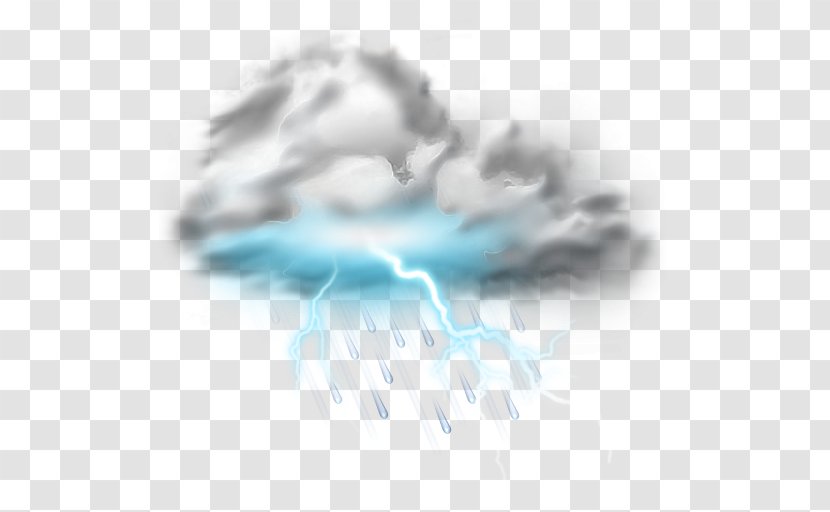 Lightning Thunderstorm Icon - Silhouette - Storm Free Download Transparent PNG