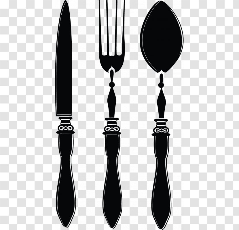 Couvert De Table Cutlery Wall Decal Room - Sticker - Thick Clipart Transparent PNG