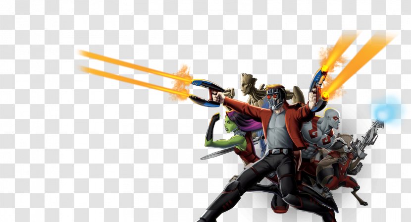 Gamora Star-Lord Drax The Destroyer Groot Rocket Raccoon - Marvel Comics - Guardians Of Galaxy Transparent PNG