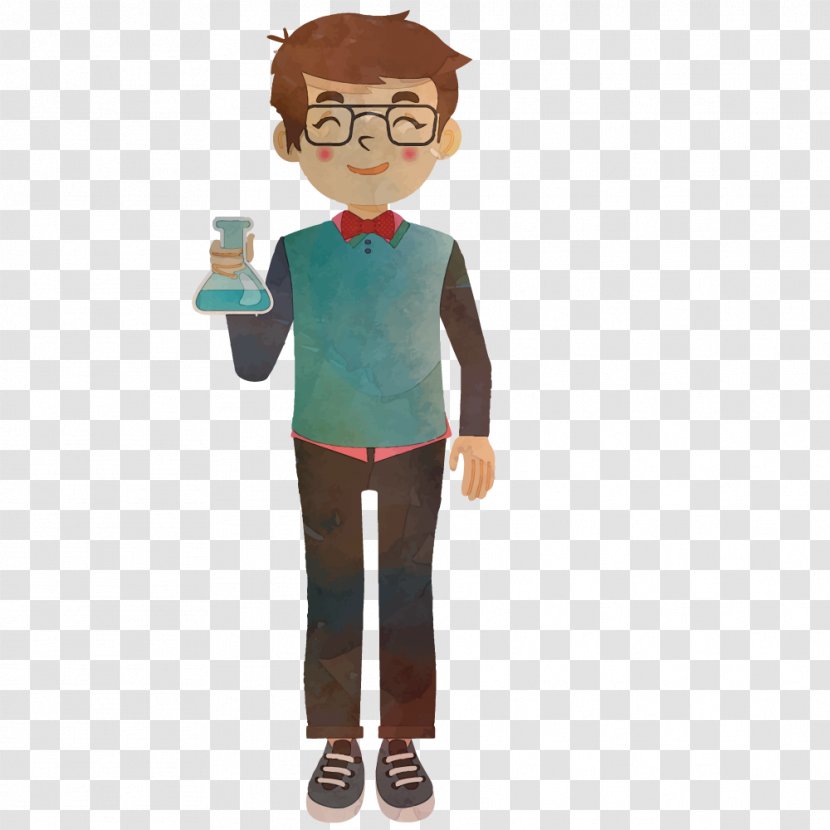 Chemistry Euclidean Vector Drawing Experiment Science - Gentleman - Scientist Transparent PNG