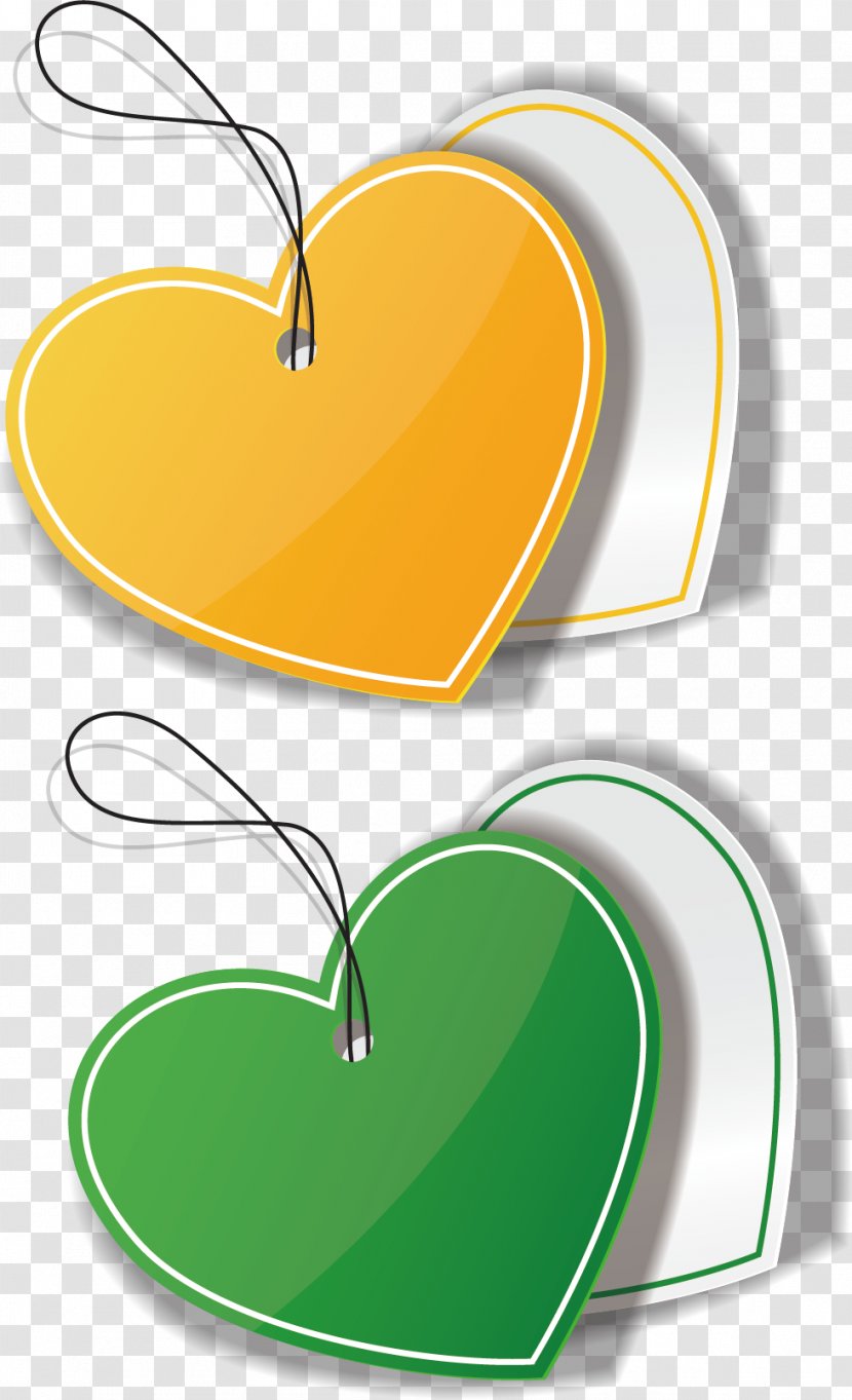 Heart Clip Art - Tag Material Transparent PNG
