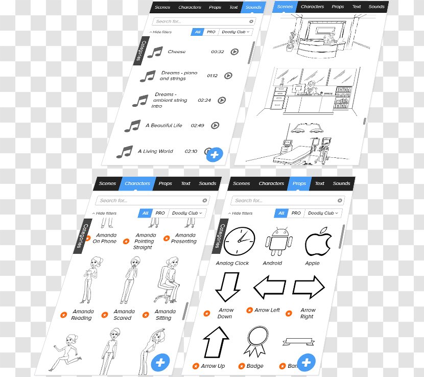 Brand Line Point Angle - Whiteboard Doodles Transparent PNG