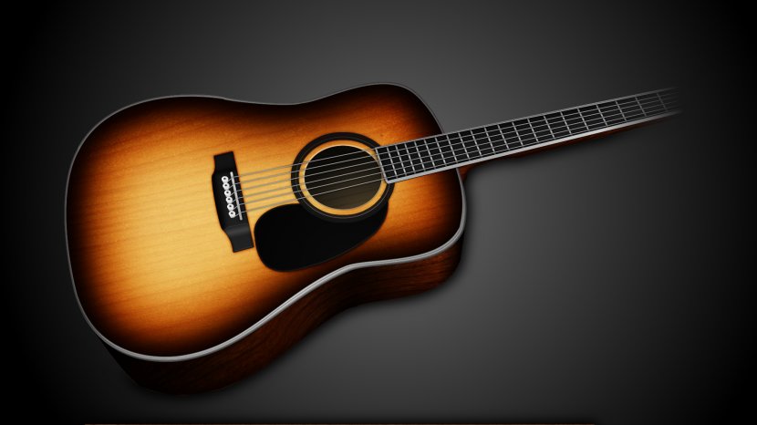 Desktop Wallpaper Acoustic Guitar High-definition Video Electric - Watercolor Transparent PNG