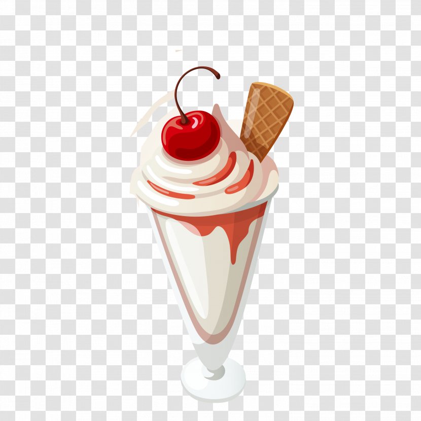 Ice Cream Cone Sundae Snow - Social - Vector Transparent PNG