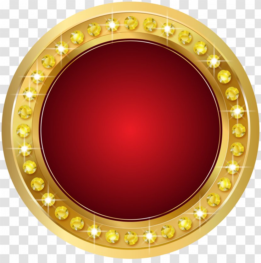 Gold Clip Art - Picture Frames - Seal Red Transparent Image Transparent PNG