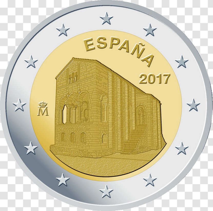Spain 2 Euro Coin Coins Commemorative - Proof Coinage Transparent PNG