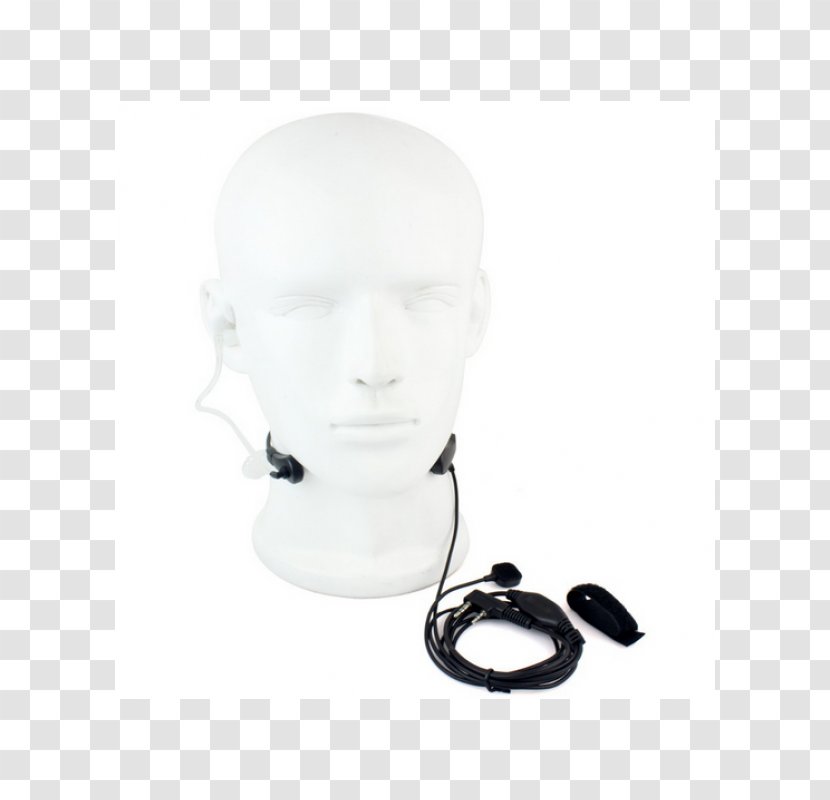 Throat Microphone Push-to-talk Headphones - Telephone Transparent PNG