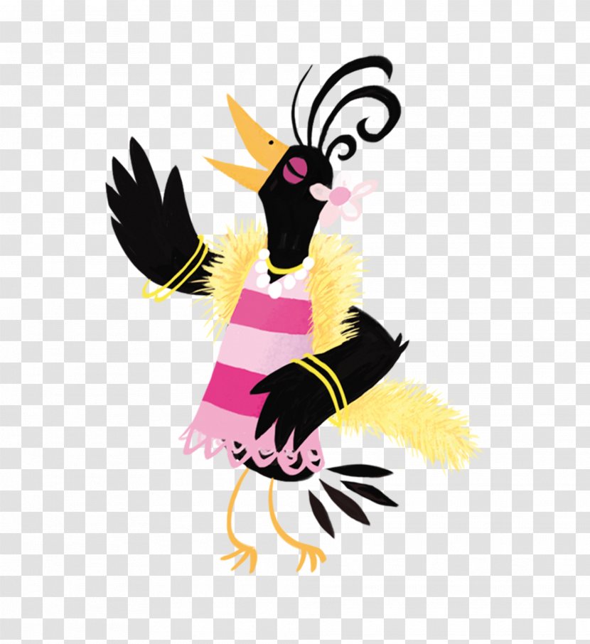 Rooster Chicken Clip Art - Bird Singing Transparent PNG