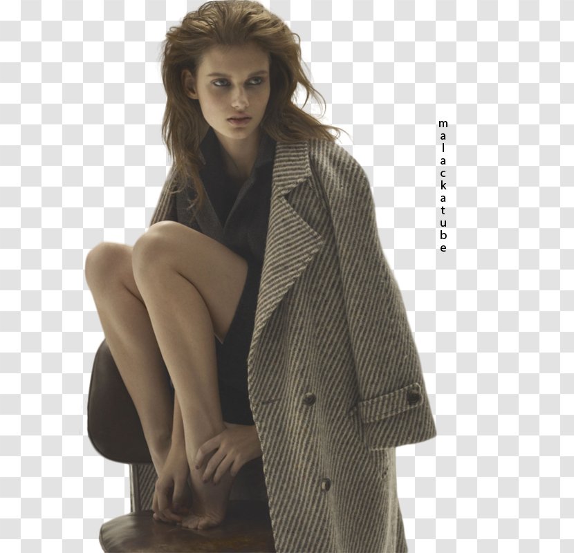 Fashion Model Photo Shoot Outerwear - Wool Transparent PNG