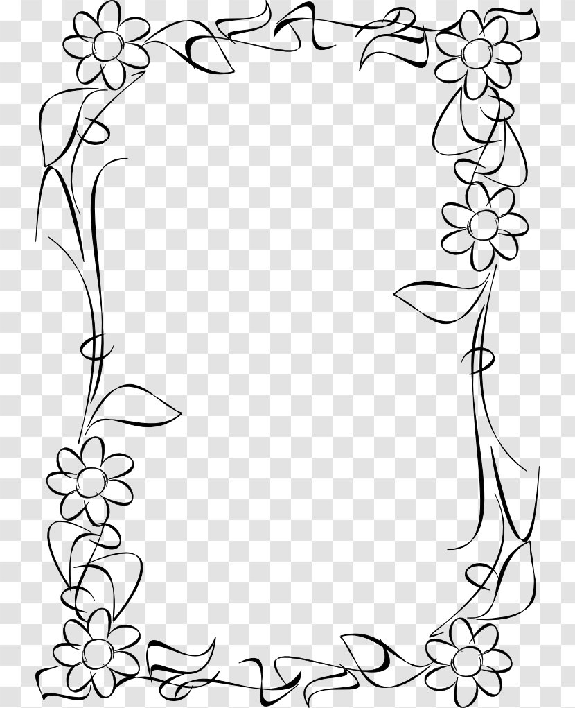 Picture Frames Floral Design Drawing Child Text - Plant - Margaritas Transparent PNG