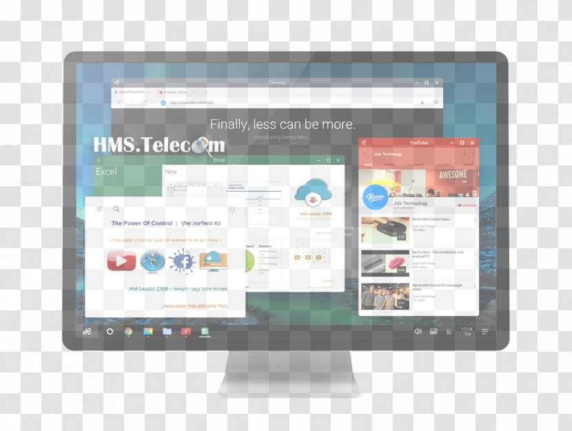 Remix OS Android-x86 Operating Systems Personal Computer - Taskbar - Android Transparent PNG