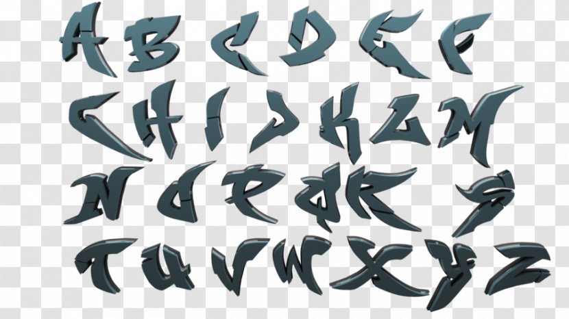 Graffiti Alphabet Letter Drawing Clip Art - Brand - Alfabet Transparent PNG