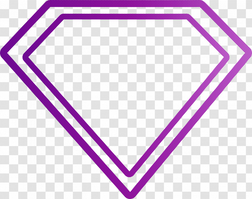 Triangle Angle Line Area Purple Transparent PNG
