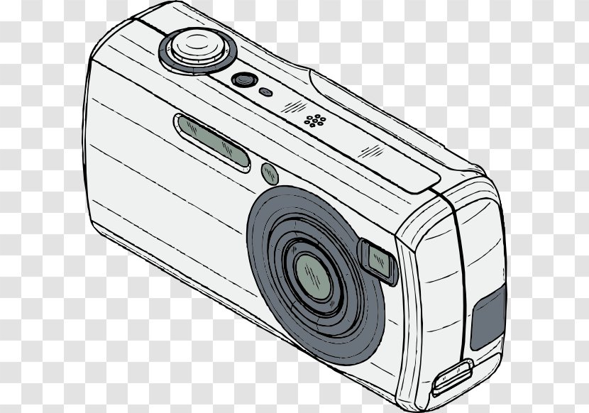 Digital Cameras Drawing Clip Art - Video - Camera Transparent PNG