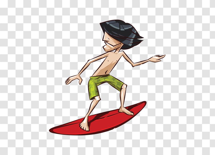 Cartoon Surfing Royalty-free - Joint Transparent PNG