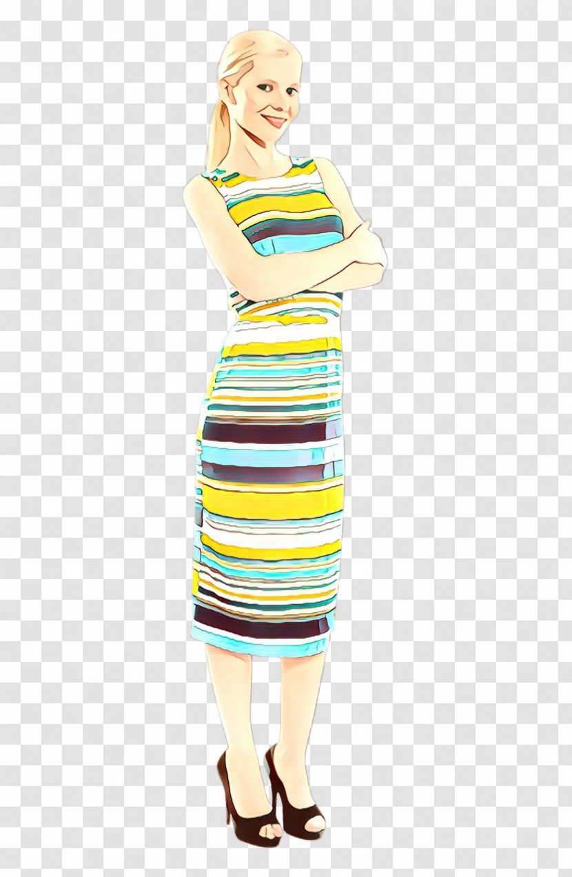 Clothing Day Dress Dress White Yellow Transparent PNG