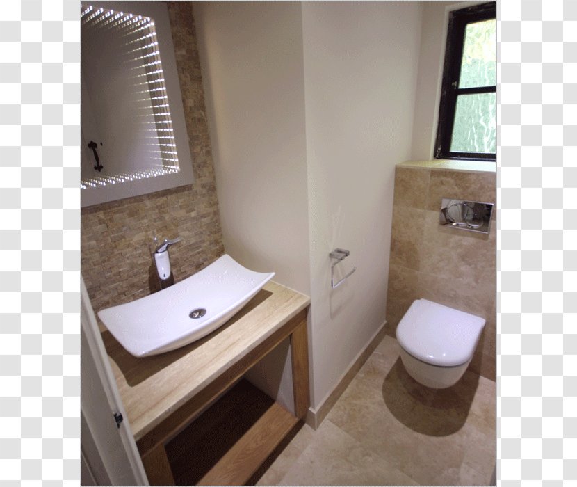 Bathroom Cloakroom Stone & Chrome Sink Tile Transparent PNG