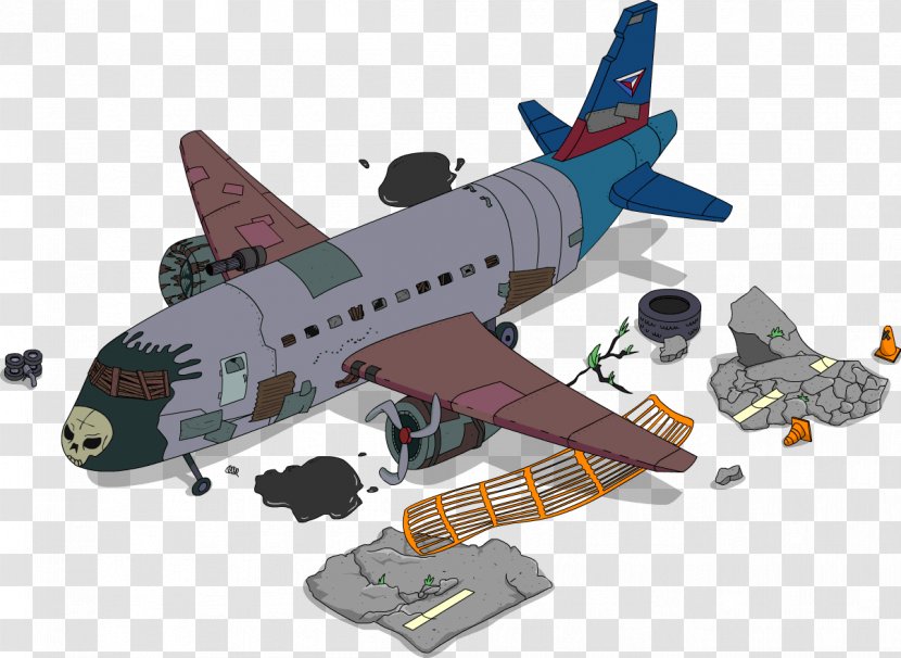 The Simpsons: Tapped Out Airplane Grampa Simpson Homer Bart - Vehicle - Simpsons Movie Transparent PNG