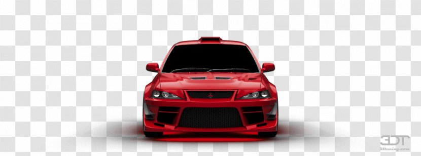 Bumper Sports Car Luxury Vehicle License Plates - Mitsubishi Lancer Evolution Transparent PNG