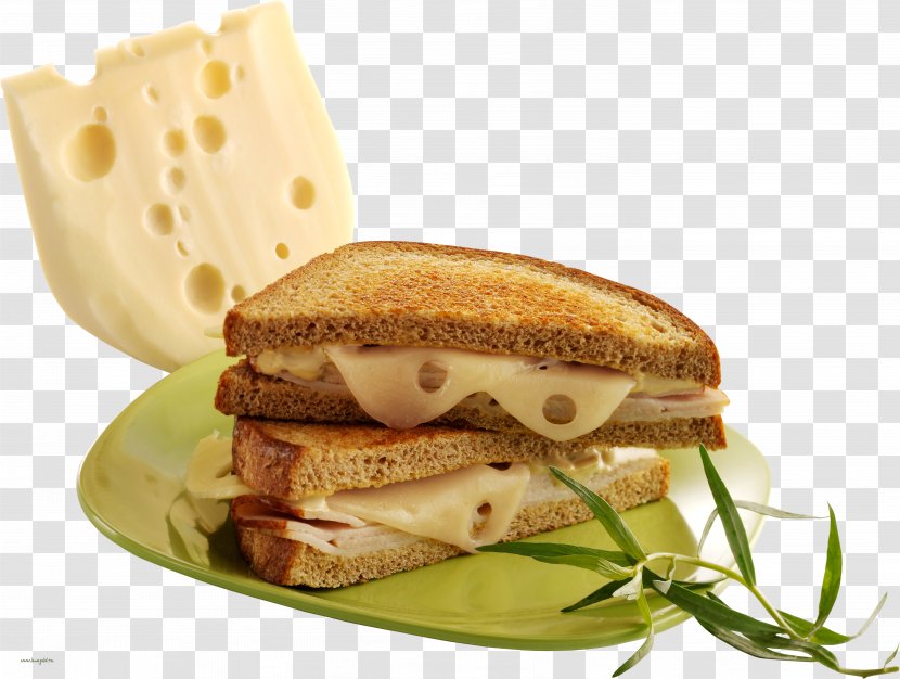 Ham And Cheese Sandwich Emmental Butterbrot Toast - Melt - Burger Transparent PNG