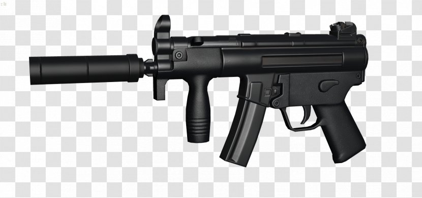 Heckler & Koch MP5K Submachine Gun Silencer - Flower - Water Transparent PNG