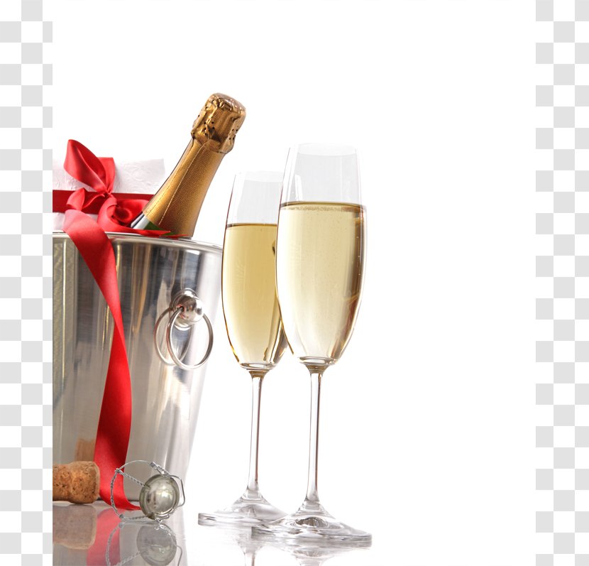 Champagne Wine Valentines Day Bottle - Cocktail - Chilled Transparent PNG