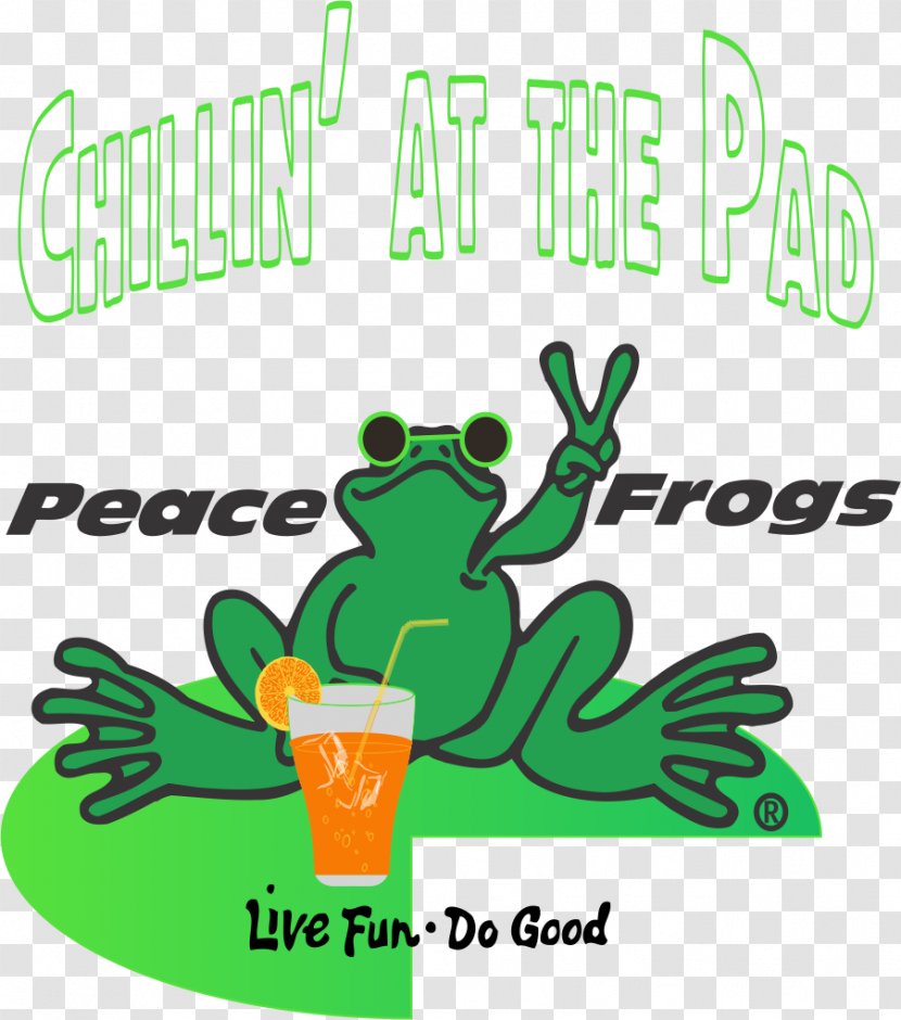 Tree Frog Peace Frogs Clip Art Illustration - Text Transparent PNG