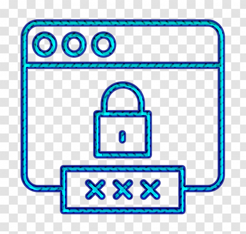 Password Icon Access Icon Cyber Icon Transparent PNG