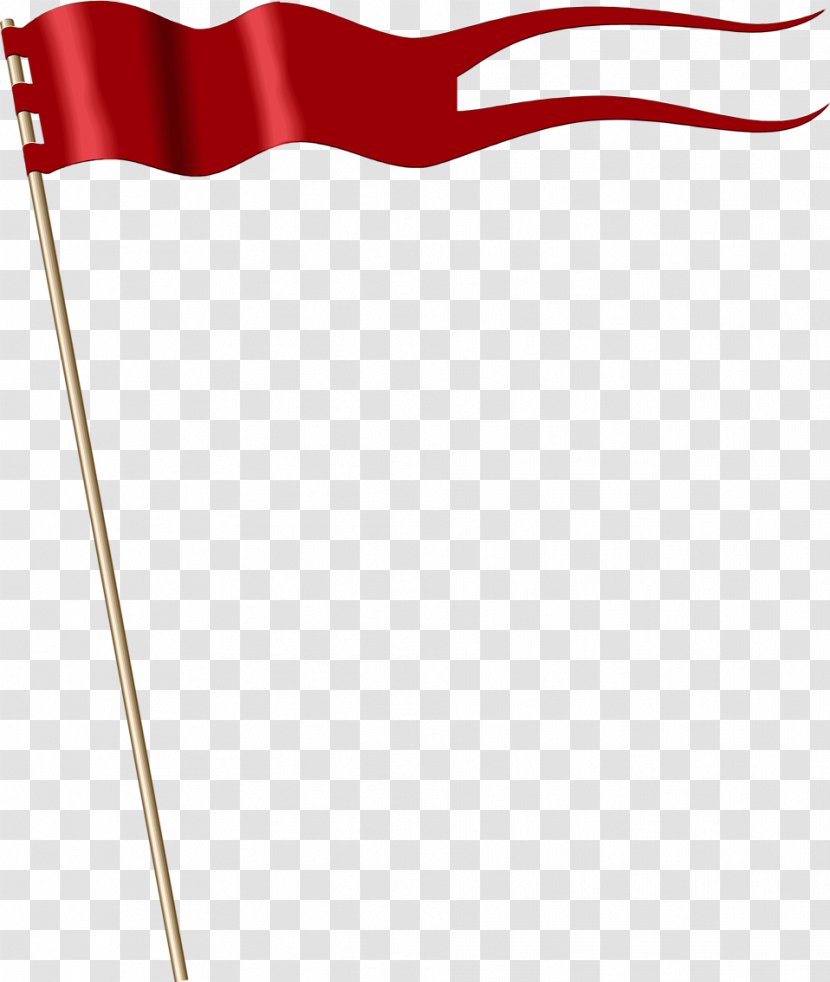 Red Flag Banner Clip Art - Area Transparent PNG