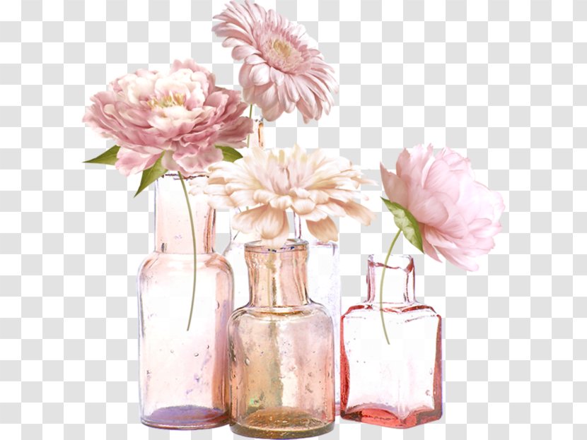 Pink Flowers Vase Clip Art - Color - Jars Transparent PNG