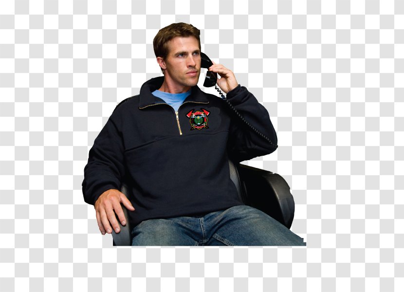 Hoodie T-shirt Sleeve Polo Shirt Firefighter - Sweater Transparent PNG