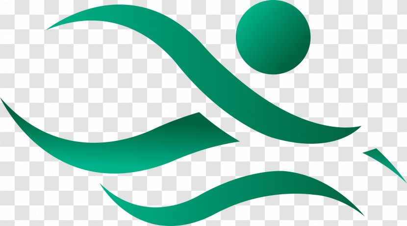 Green Leaf Logo - Swimming - Symbol Transparent PNG