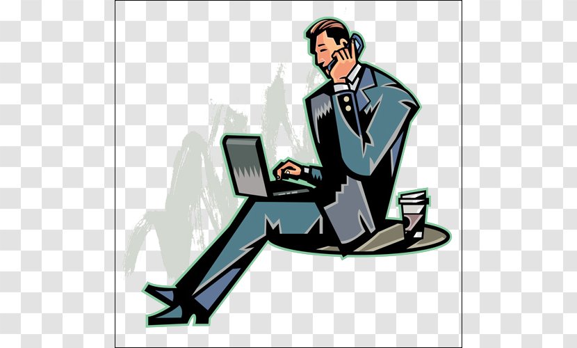 Stock Illustration Royalty-free - Communication - Hand-painted Boys Play On The Computer To Answer Phone Transparent PNG