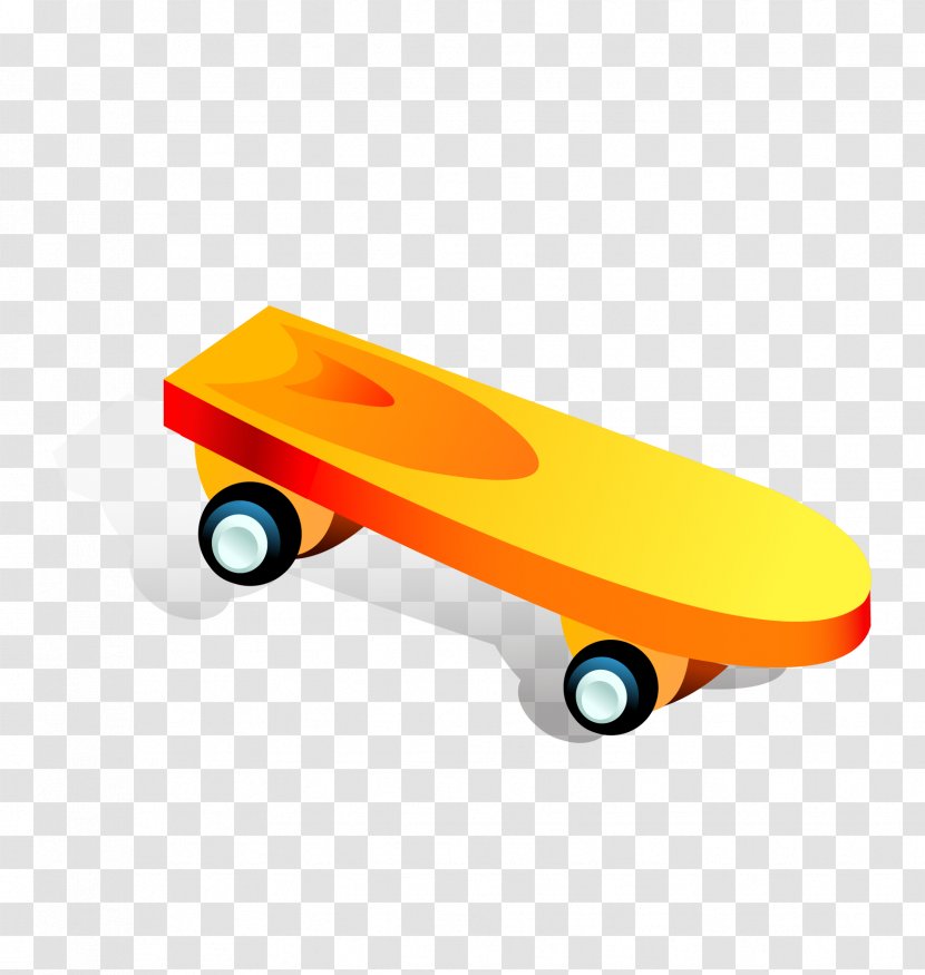 Toy Child Clip Art - Free Content - Vector Painted Skateboard Transparent PNG