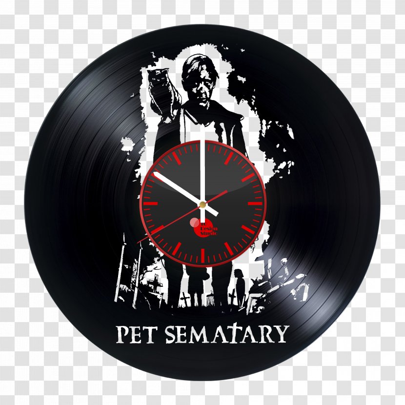 Pet Sematary Clock Novel Wall Decal Phonograph Record - Vinyl Group Transparent PNG