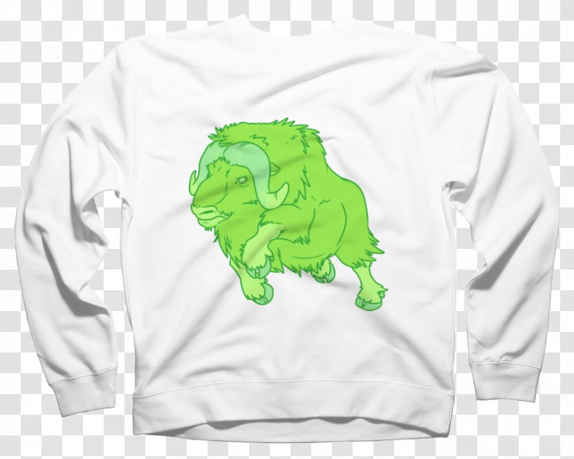 T-shirt Hoodie Crew Neck - Green Transparent PNG