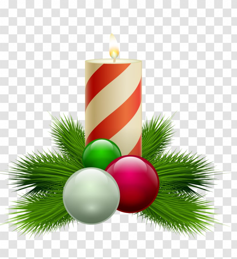 Candle Christmas Day Clip Art Image - Decor Transparent PNG