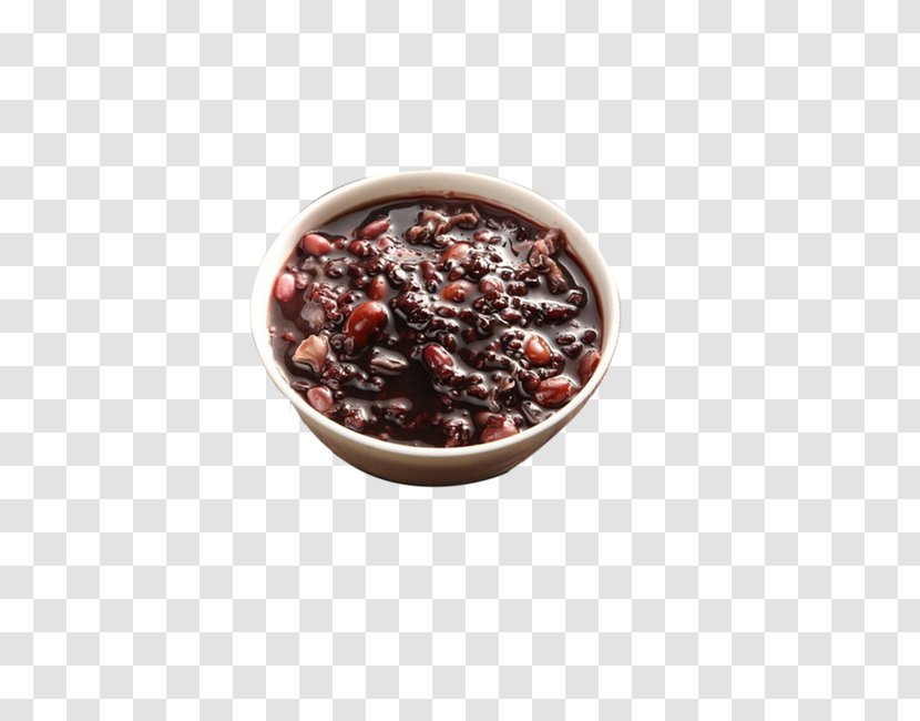 Congee Food Black Rice Eating Health - Cranberry Sauce - Red Bean Porridge Transparent PNG