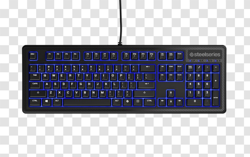 Computer Keyboard Steelseries Apex 100 Usb Gaming SteelSeries 350 M500, Adapter/Cable - Headphones Transparent PNG