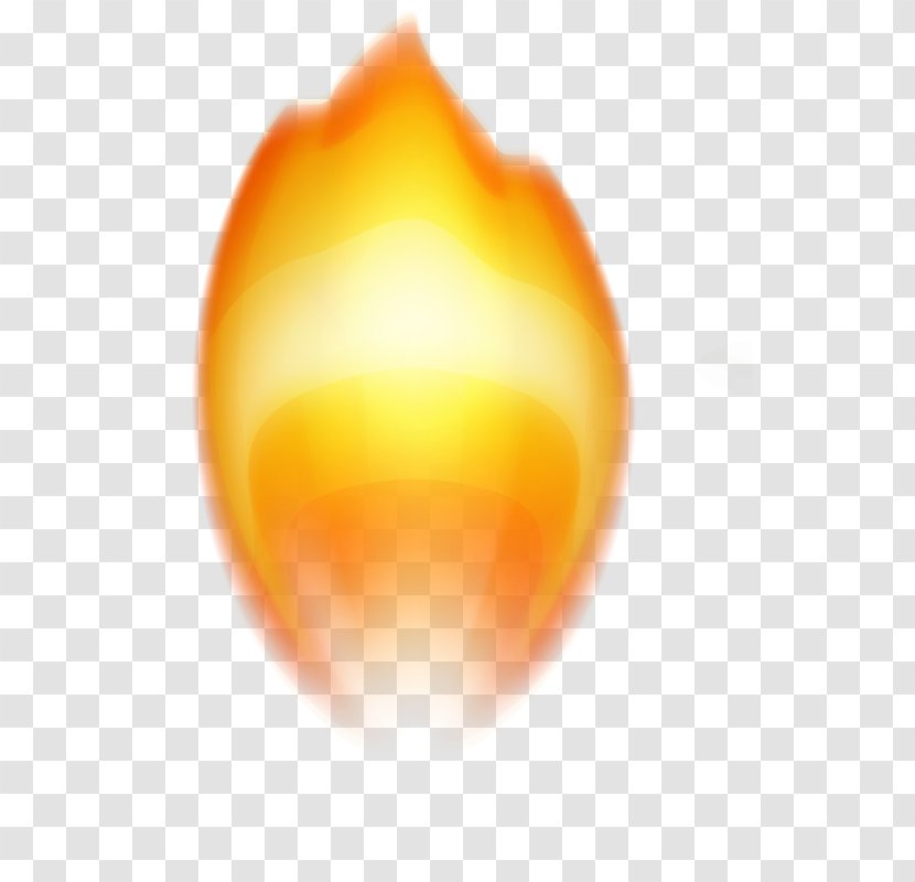 Candle Flame - Orange Transparent PNG