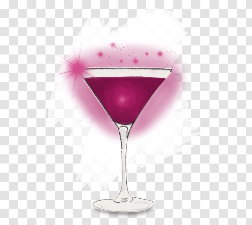 Pink Lady Martini Cocktail Garnish Cosmopolitan - Nonalcoholic Drink - Rolling Dice Transparent PNG
